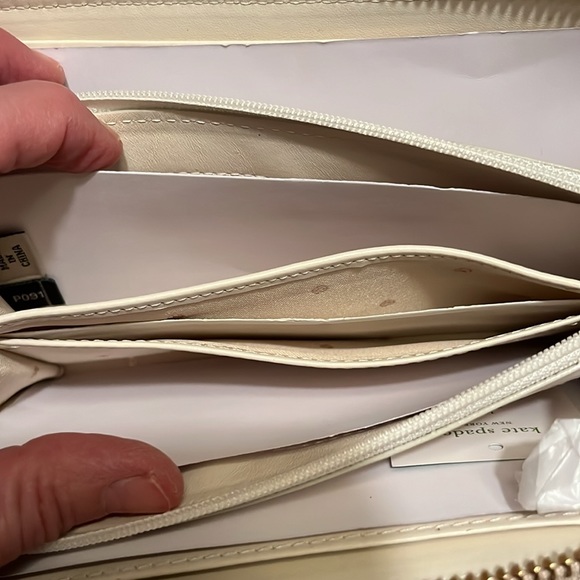 Kate Spade cream quilted handbag & matching wallet. Brand new! - Picture 13 of 15
